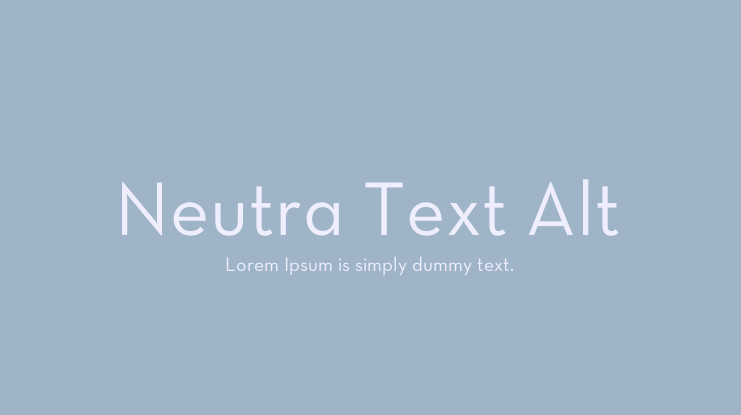 free fonts for mac neutra dysplay
